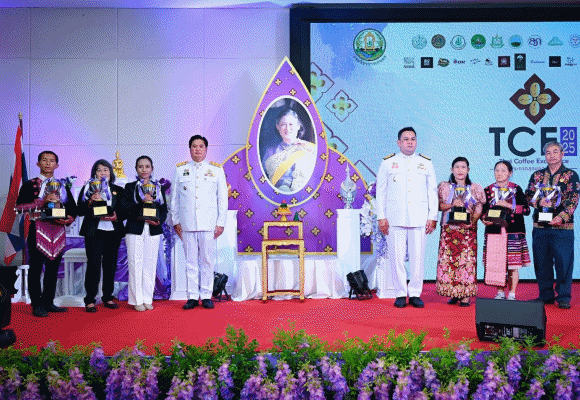 จากดอยสู่ตลาดโลก! กาแฟไทยคว้าถ้วยพระราชทาน ราคาประมูลพุ่ง 1.44 ล้านบาท โรบัสตาประมูลทะลุ 8,200 บ./กก. กรมวิชาการเกษตร พร้อมดันสู่เวทีโลก