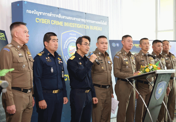 สำนักงาน กสทช. แถลงข่าวร่วมกับตำรวจไซเบอร์จับกุมแก๊งคอลเซ็นเตอร์ หลังพบเครื่อง Mini Pc เถื่อนกว่า 130 ชิ้น