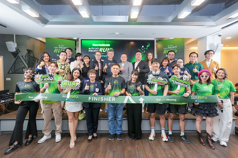 efin จัดงานแถลงข่าว efin Let's PROFIT RUN 2026 Sponsored by Tether ชวนวิ่งปีที่ 2 Night Run แรกของปี กระทบไหล่ KOL สายหุ้น-คริปโต