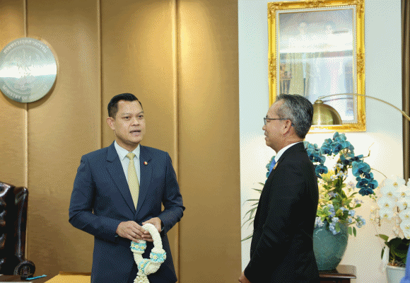 SME D Bank เข้าแสดงความยินดี นายธนกร วังบุญคงชนะ เนื่องในโอกาสเข้ารับตำแหน่ง รัฐมนตรีว่าการกระทรวงอุตสาหกรรม