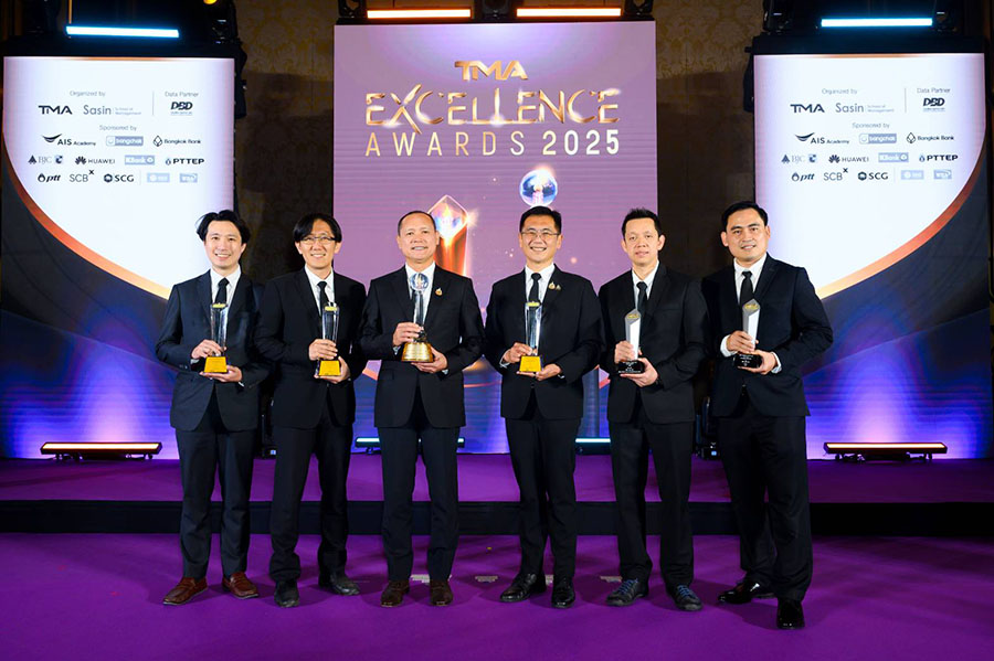 เอสซีจีได้รับ 5 รางวัลจากเวที TMA Excellence Awards 2025 นำโดยรางวัลพระราชทาน ด้านการพัฒนาคนต่อเนื่อง 23 ปี ขับเคลื่อนองค์กรแห่งโอกาส สร้างสรรค์นวัตกรรม - สินค้าบริการ สู่การเติบโตอย่างยั่งยืน