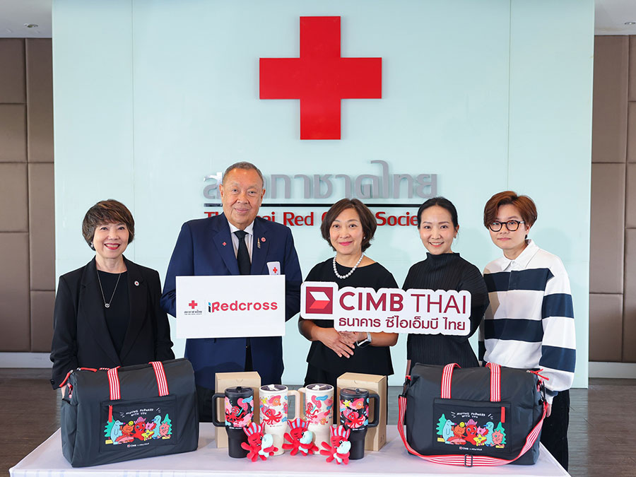 CIMB จับมือศิลปินไทย สานต่อโครงการ CIMB CHARITY ผลิตสินค้าที่ระลึกการกุศลคอลเล็กชันพิเศษ มอบรายได้ให้สภากาชาดไทย