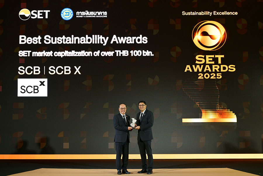 SCBX คว้ารางวัล ‘Best Sustainability Awards’ จากเวที SET Awards 2025 ตอกย้ำความเป็นผู้นำด้านความยั่งยืน