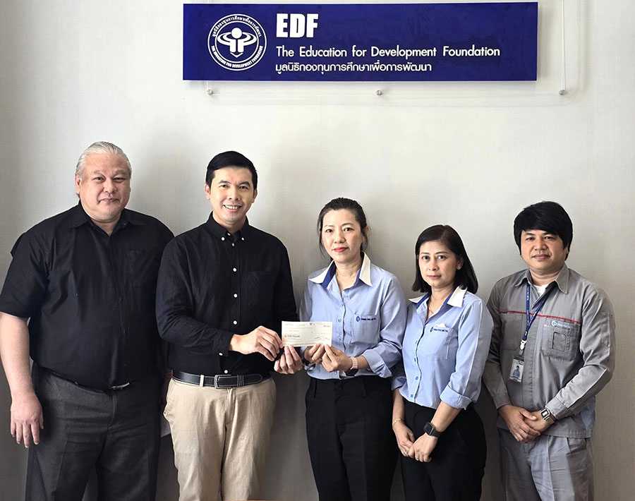 เฉียว เป่า เมททัล ห่วงใยเยาวชน มอบทุนนักเรียนติดต่อปีที่ 3 ผ่านมูลนิธิ EDF