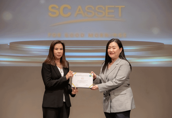 SC Asset รับรางวัลเกียรติคุณ (Sustainability Disclosure Recognition) ประจําปี 2568