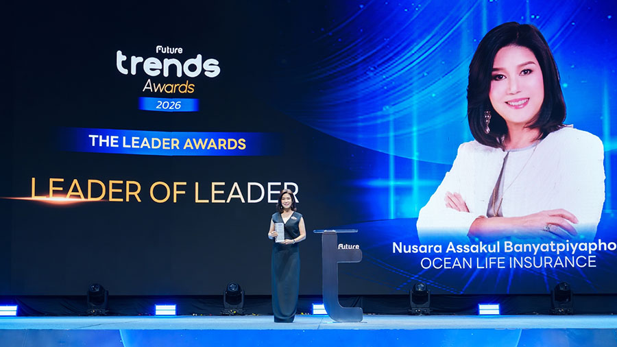 &lsquo;นุสรา (อัสสกุล) บัญญัติปิยพจน์&rsquo; CEO OCEAN LIFE ไทยสมุทรประกันชีวิต คว้ารางวัลเกียรติยศ &lsquo;Leader of Leader&rsquo; ตอกย้ำวิสัยทัศน์ผู้นำ ขับเคลื่อนองค์กรด้วยพลังความรัก
