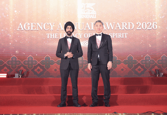 เจนเนอราลี่ ไทยแลนด์ จัดงาน Agency Annual Award 2026 เชิดชูสุดยอดตัวแทนทั่วประเทศ ตอกย้ำพลังเครือข่ายคุณภาพ