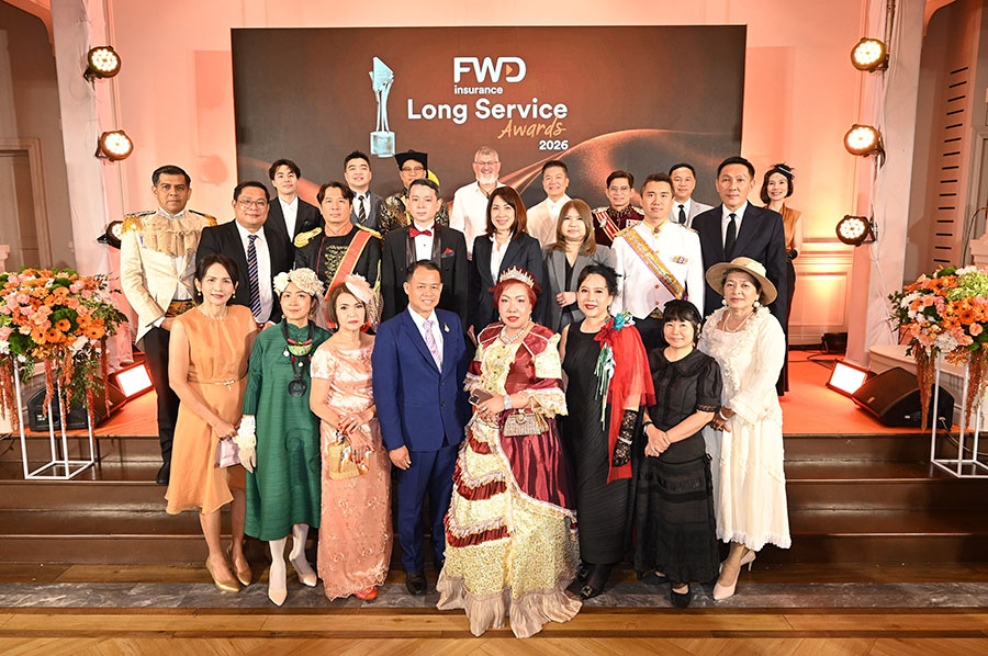 FWD ประกันชีวิต จัดงานมอบรางวัลคุณวุฒิอายุงานประจำปีตัวแทนฝ่ายขาย &lsquo;FWD Agency Long Service Awards 2026&rsquo;