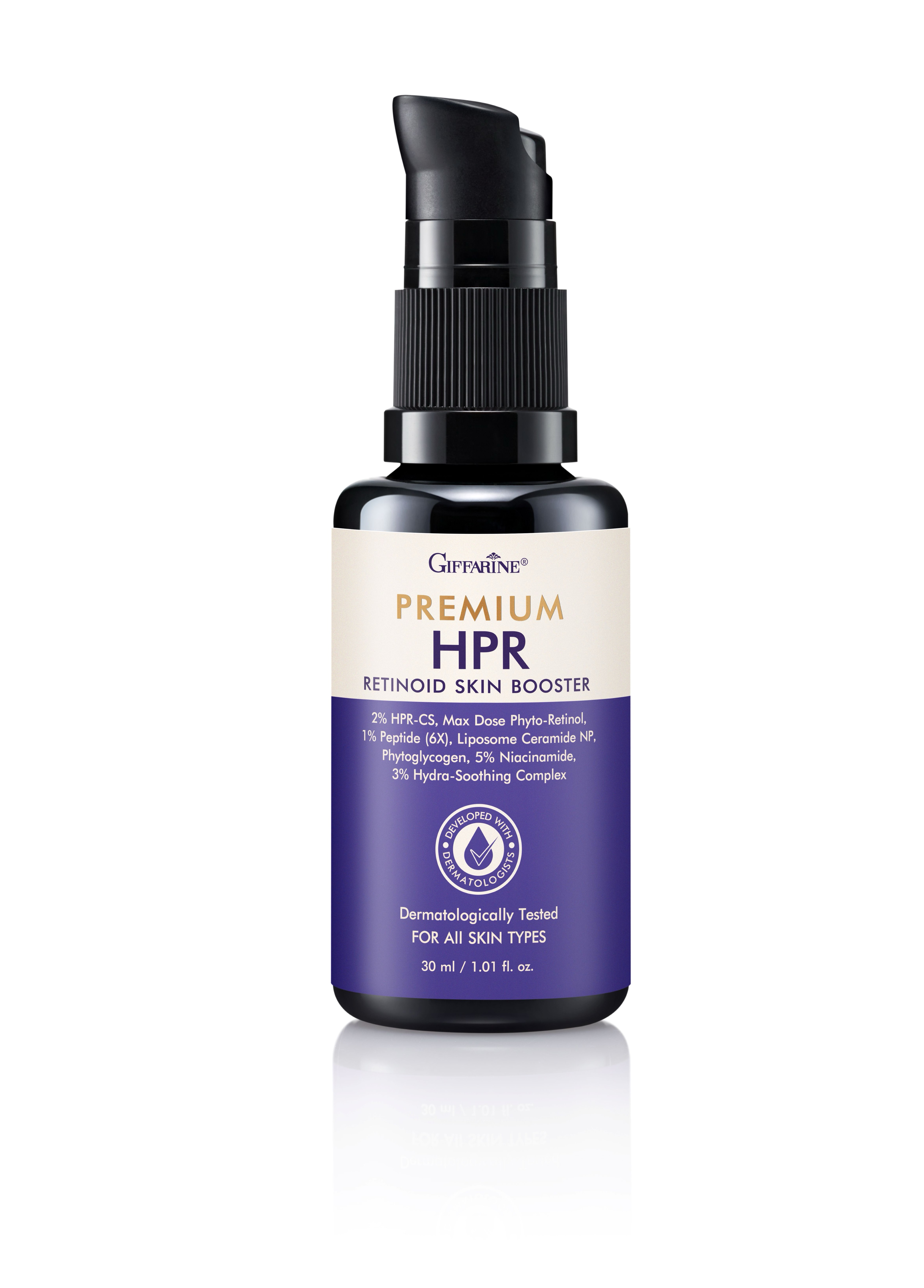 กิฟฟารีน แนะนำไอเท็มเด็ด'กิฟฟารีน พรีเมียม เอชพีอาร์ เรตินอยด์ สกิน บูสเตอร์' ผลิตภัณฑ์บำรุงผิวหน้า