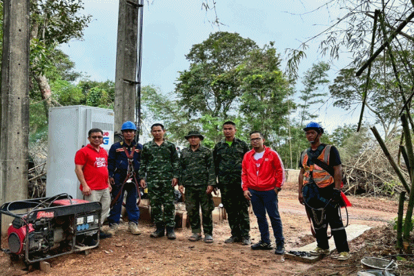 TRUE ติดตั้งพร้อมเปิดใช้งานสถานีฐานมือถือ 'ภูมะเขือกลาง–ภูมะเขือบน' เสริมสัญญาณ 5G/4G/3G รองรับภารกิจเจ้าหน้าที่รัฐและกองทัพไทย